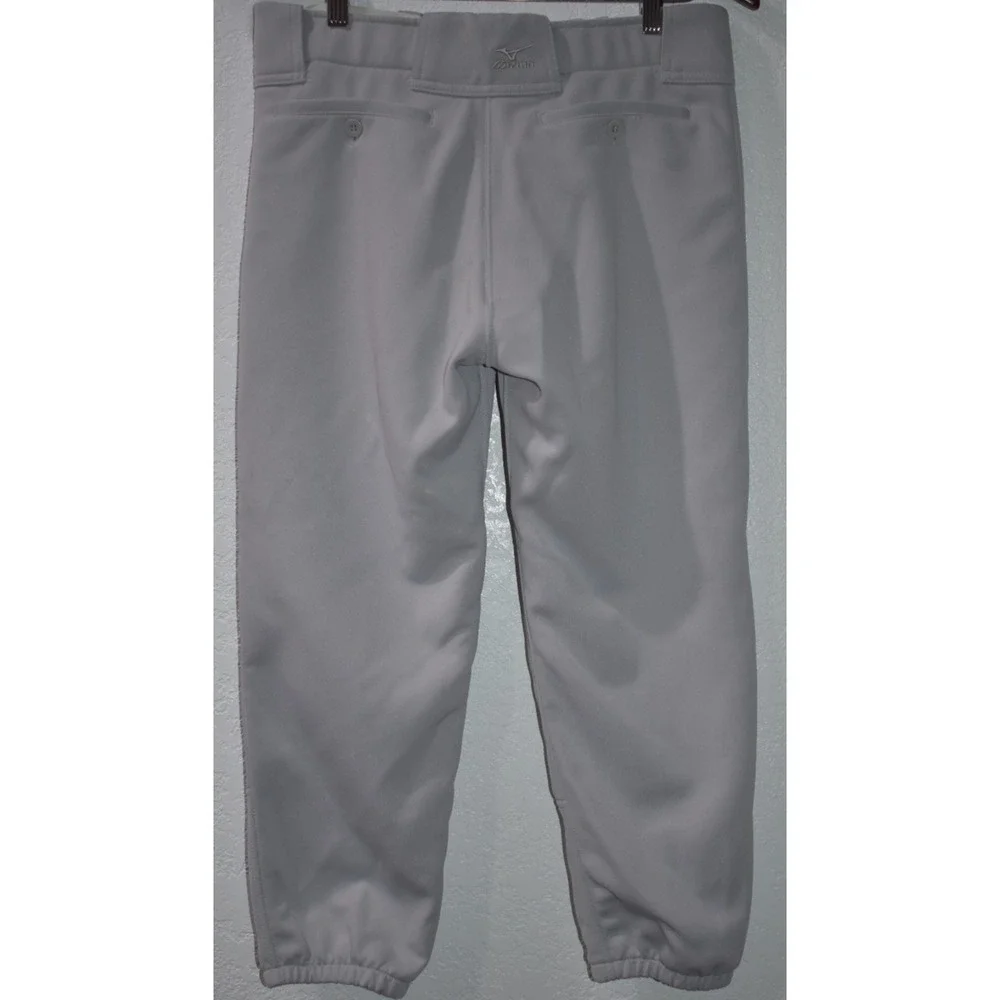 Mizuno Womens M Softball Pants Light Gray Performance Athletic Fastpitch RN89730 - Picture 2 of 16